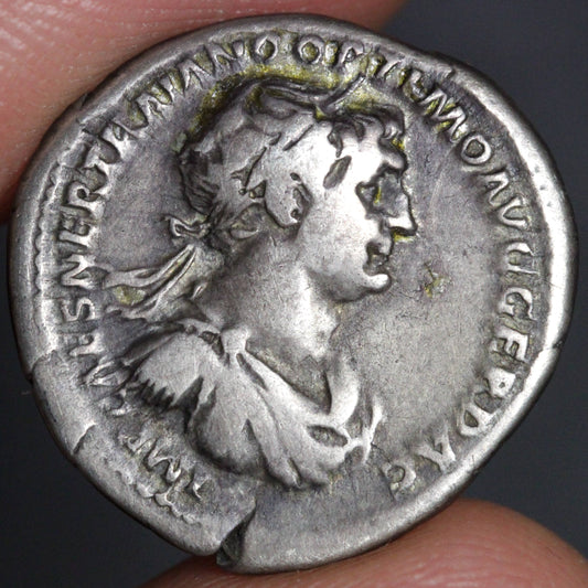 trajan denarius obverse