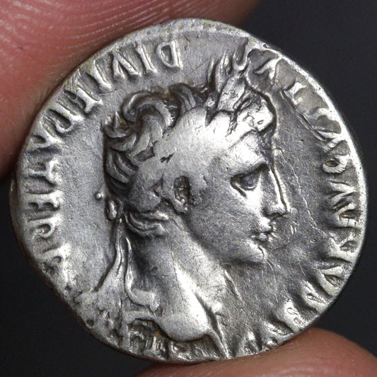 augustus denarius obverse side
