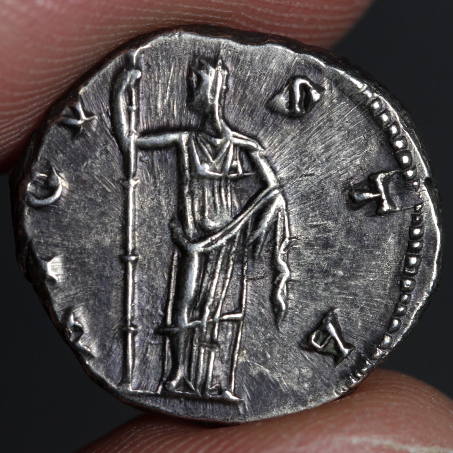 faustina the elder denarius reverse side