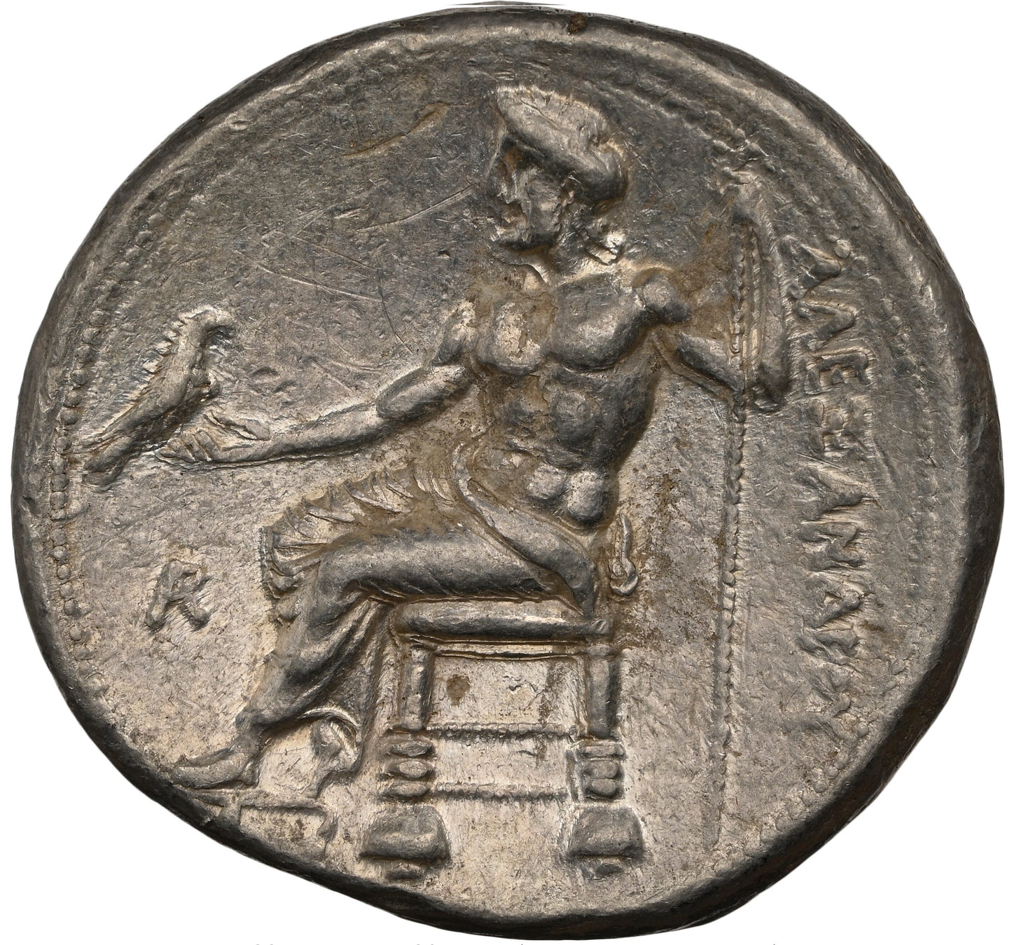 323 B.C. Alexander the Great Ancient Greek Silver Tetradrachm Coin, NGC Extremely Fine XF Condition