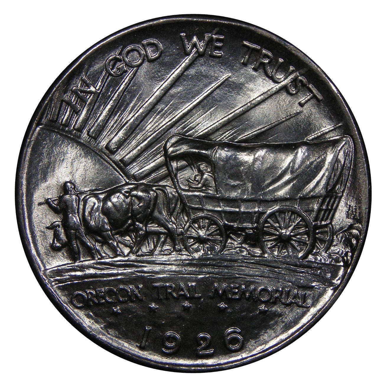1926 Oregon Trail Commemorative Silver Half Dollar