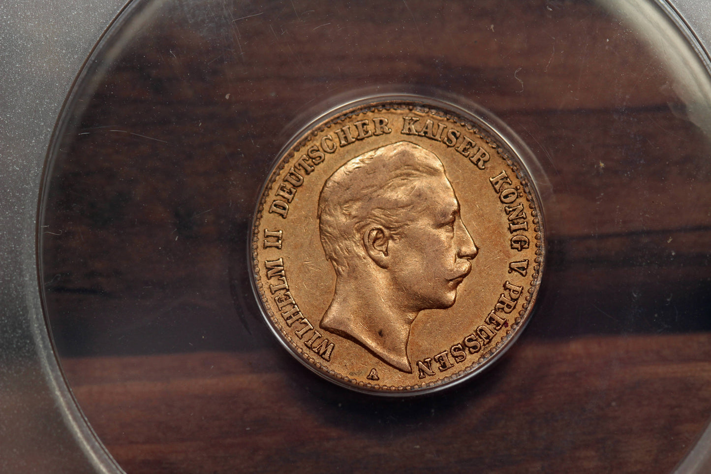 1898-A Germany Prussia 10 Mark Gold Coin, ANACS AU-53