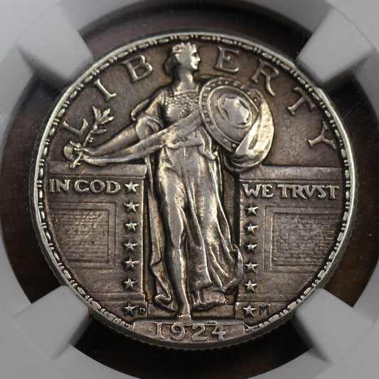 1924-D U.S. Standing Liberty Quarter, NGC AU-53