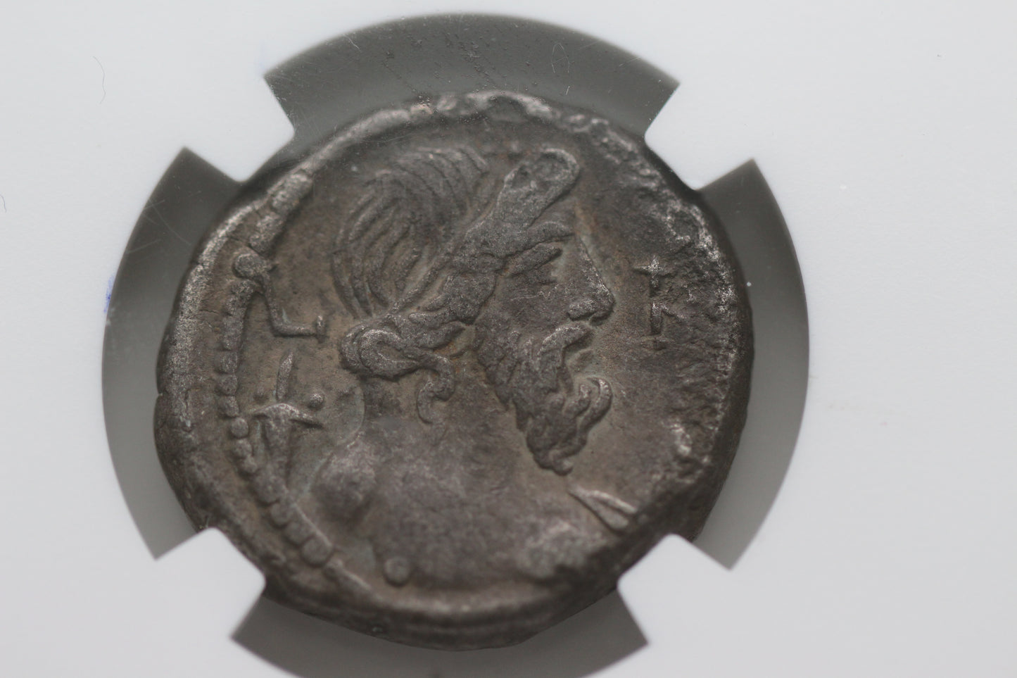 116 A.D. Ancient Roman Provincial Tetradrachm, Alexandria Egypt, NGC Ch F, Emperor Trajan, Nilus Bust