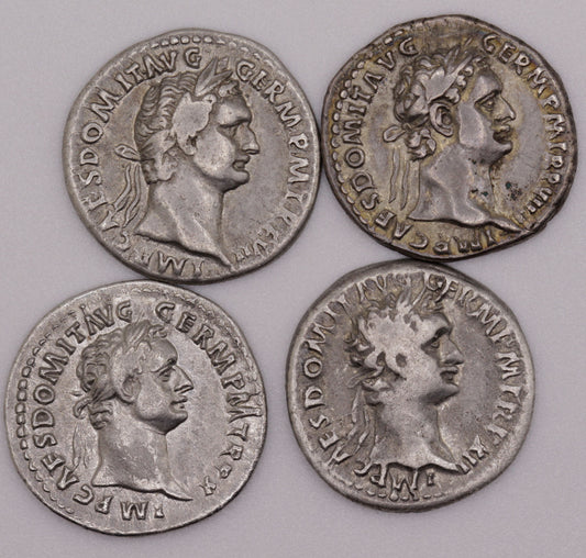 Emperor Domitian Ancient Roman Silver Denarius Coin | Very Fine Condition | 1900+ Yrs Old