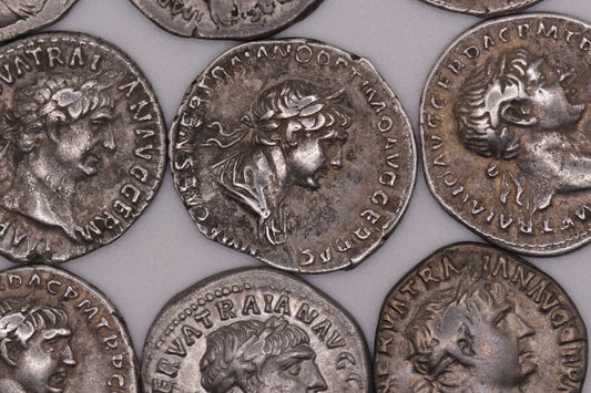 Emperor Trajan Ancient Roman Silver Denarius Coin | Very Fine Condition | 1900+ Yrs Old