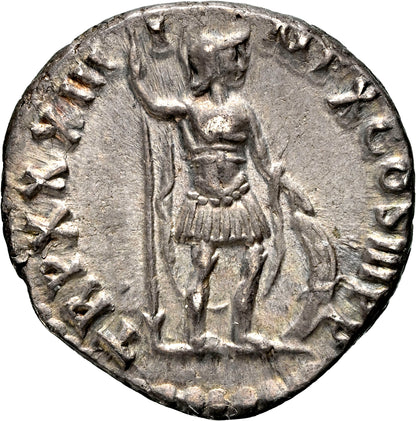 Marcus Aurelius Denarius Ancient Rome Silver Coin 179AD RIC 406 NGC Ch VF