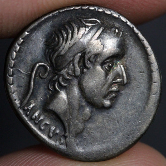 marcius philippus denarius obverse side