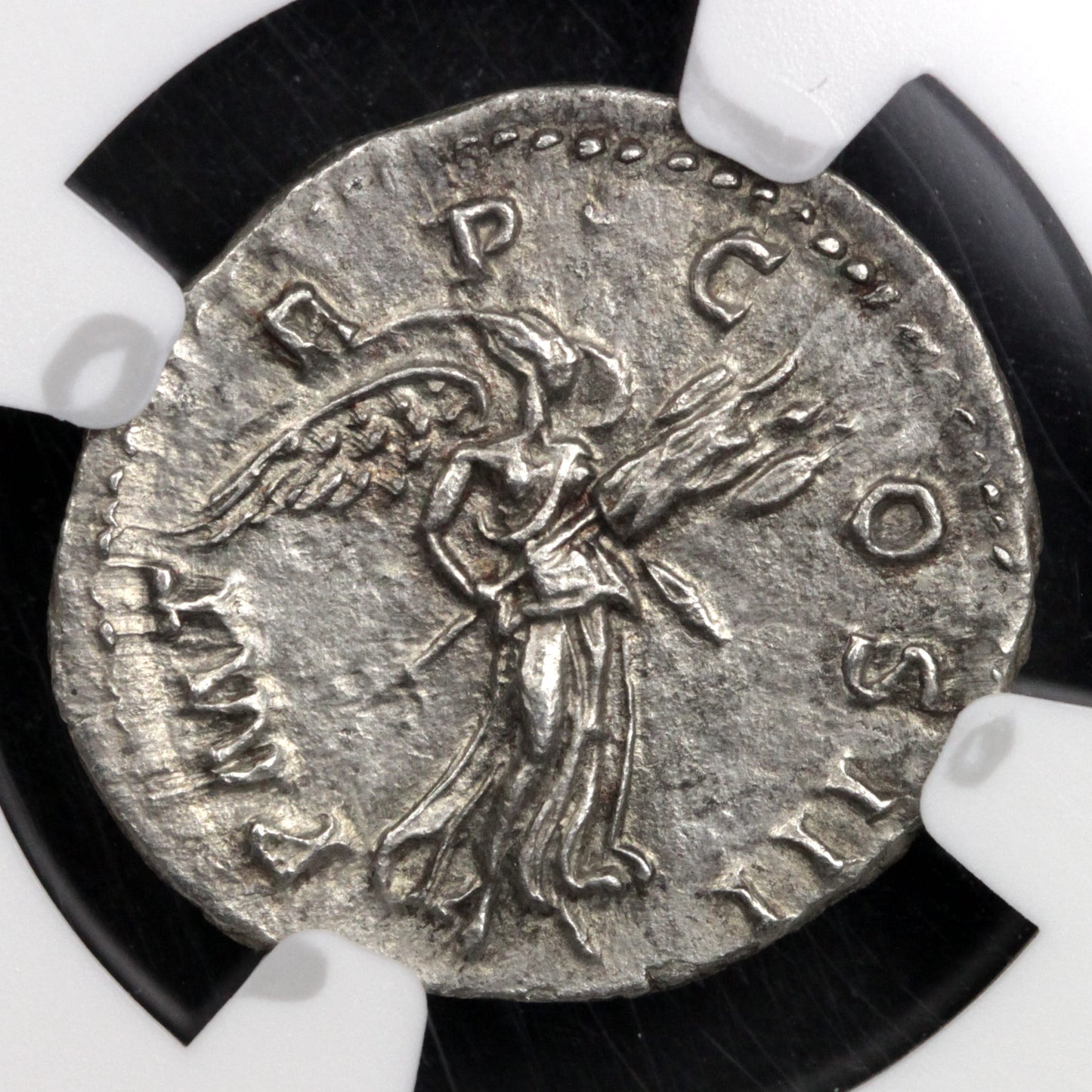 Hadrian Denarius NGC Ch AU 123 AD