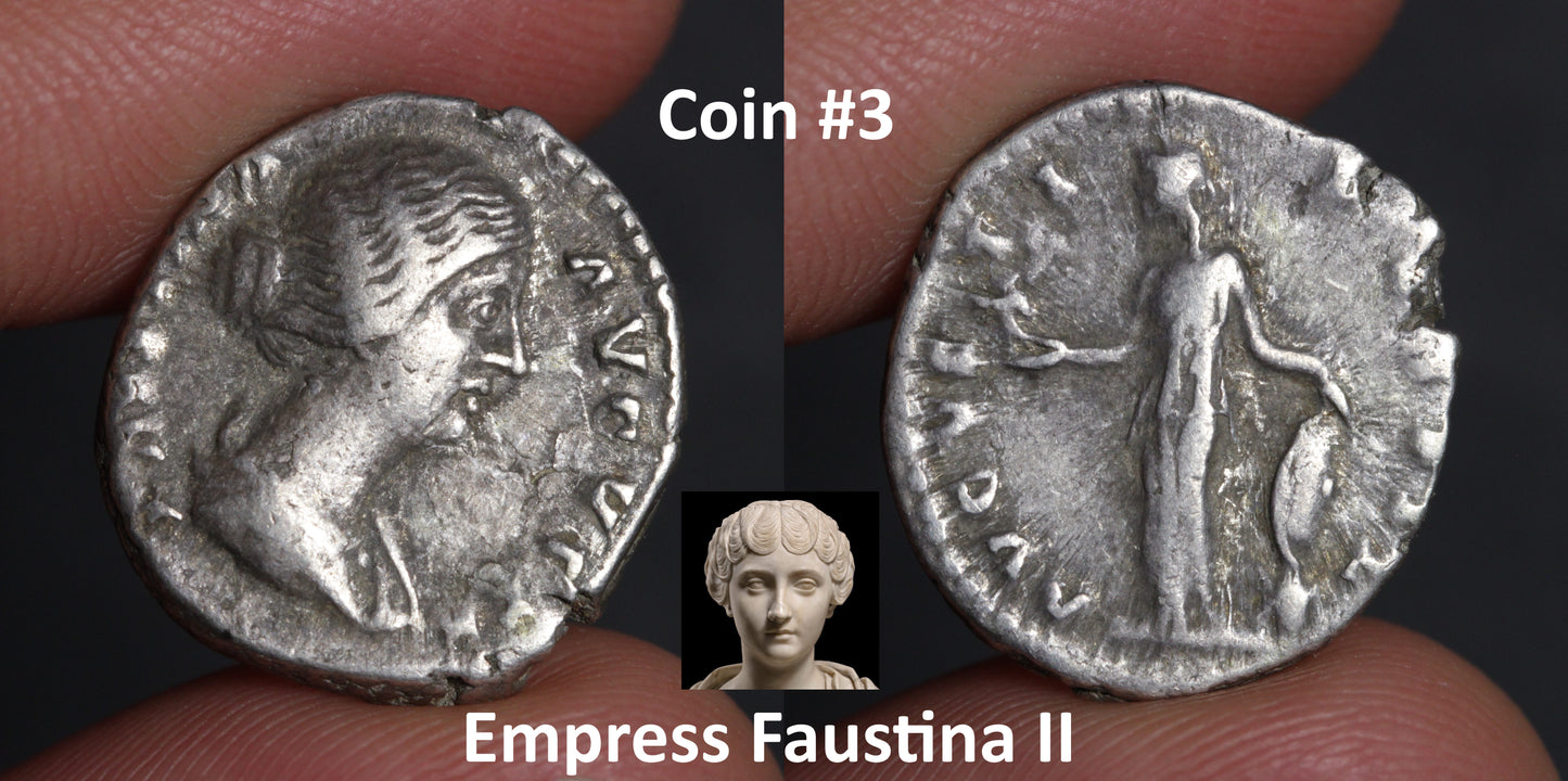 faustina the younger denarius coin