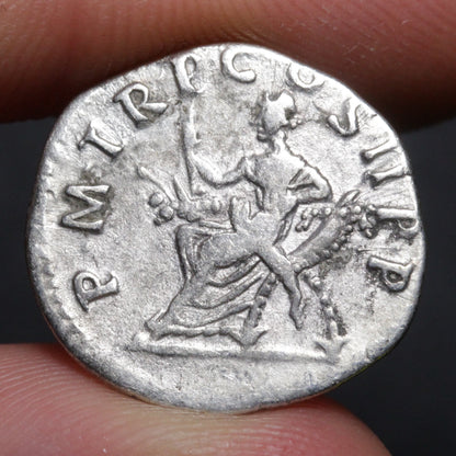 Trajan Denarius Ancient Roman Empire Silver Coin 98AD RIC 1