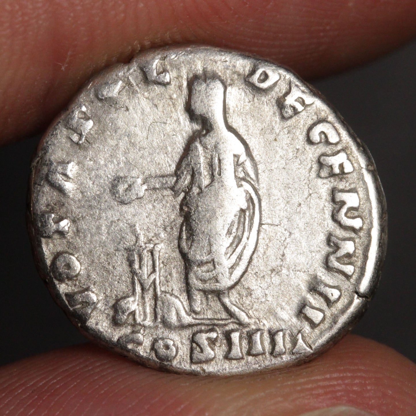 antoninus pius denarius reverse with design of antoninus pius making religious offering over altar
