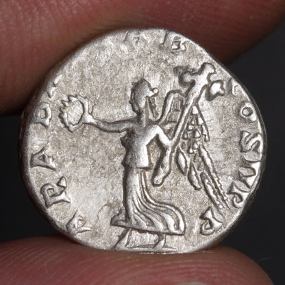 septimius severus denarius showing victory goddess of victory