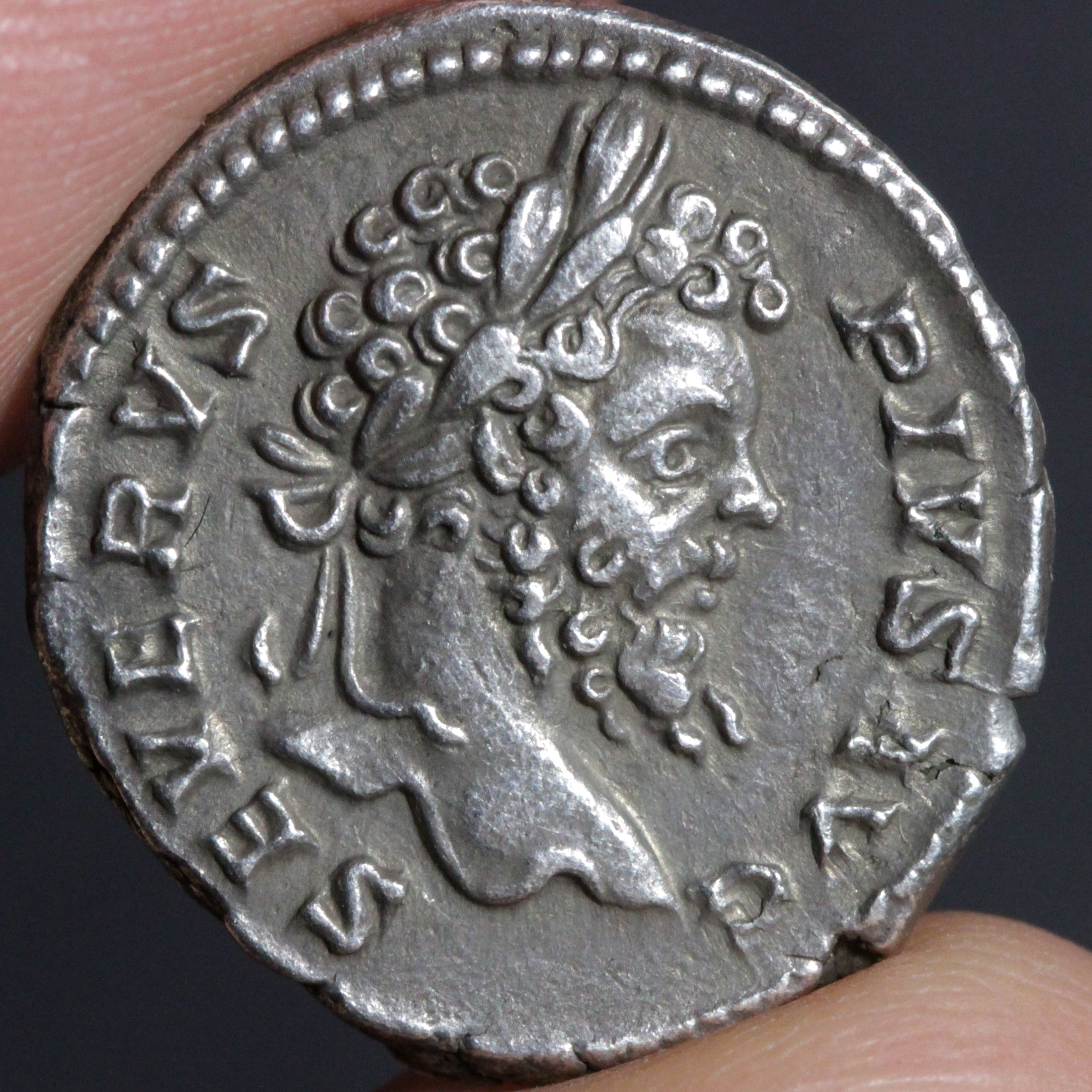 Septimius Severus Denarius Ancient Roman Empire Silver Coin 202AD FVND ...
