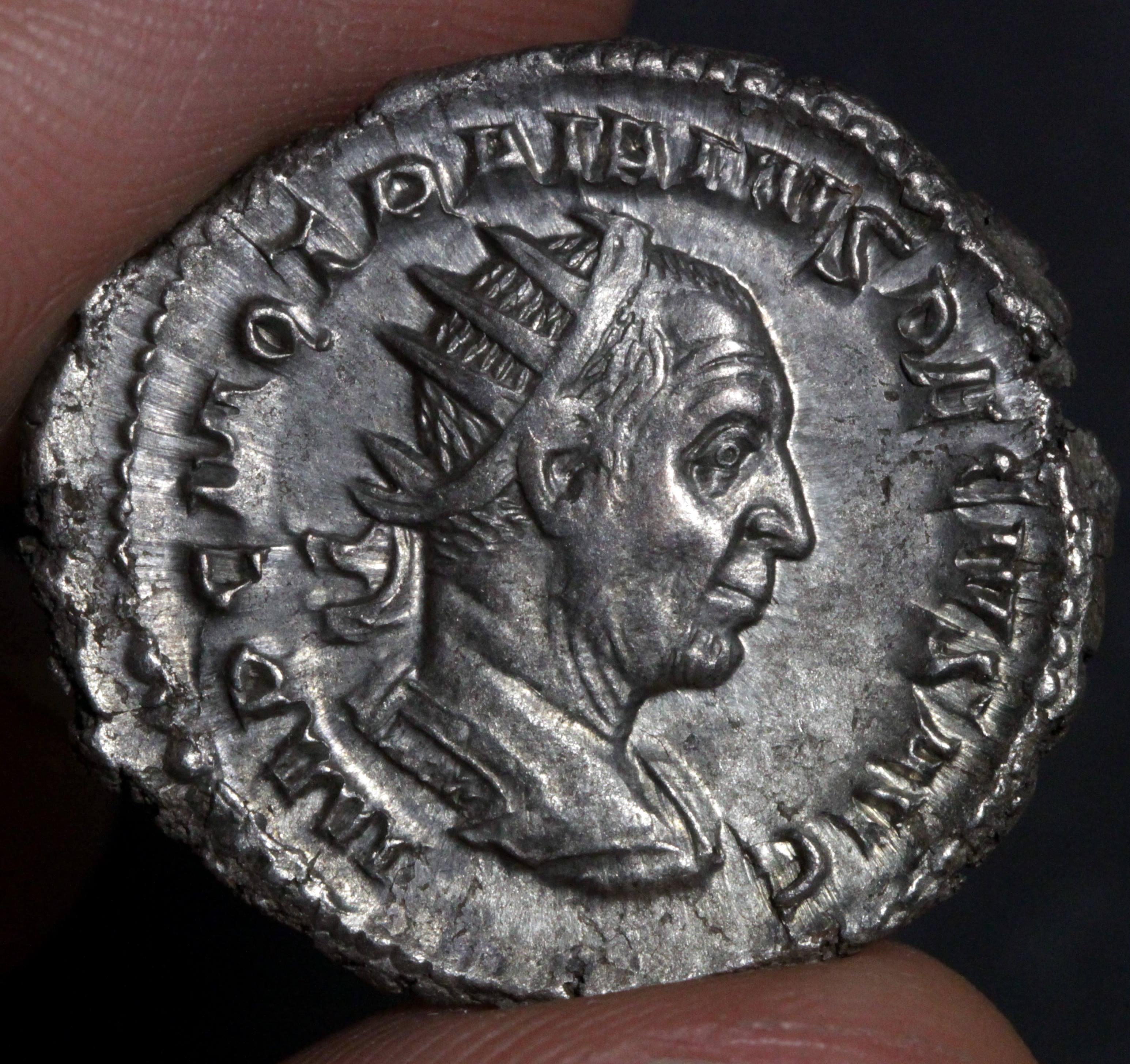 Trajan Decius Antoninianus Ancient Roman Empire Silver Coin 249AD DACI ...