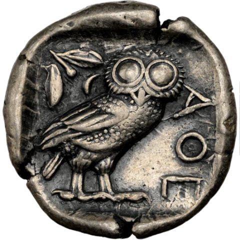 athens tetradrachm reverse side