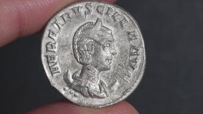 video showing antoninianus being rotated to display both sides