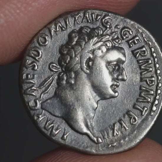 video showing both sides of domitian denarius