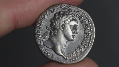 video showing both sides of domitian denarius
