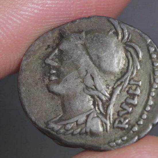 video showing republic denarius being rotated to show both sides