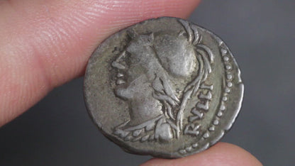 video showing republic denarius being rotated to show both sides
