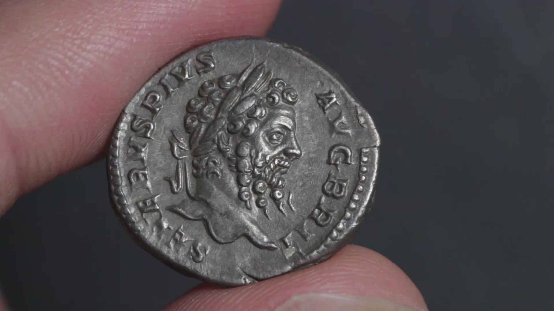 Septimius Severus Denarius Ancient Roman Empire Silver Coin 210AD