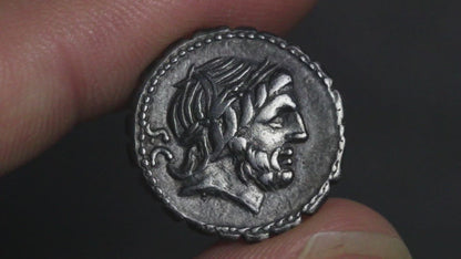 video showing balbus denarius being rotated to show both sides