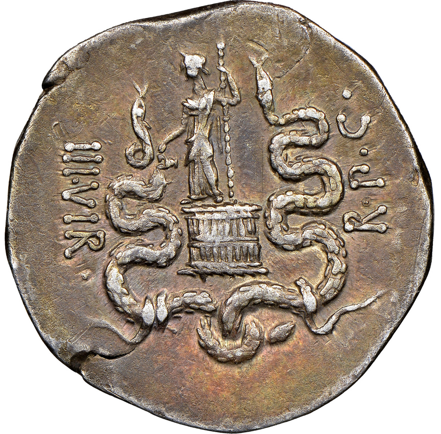 39BC Marc Antony Cistophorus Ancient Roman Republic NGC Ch VF