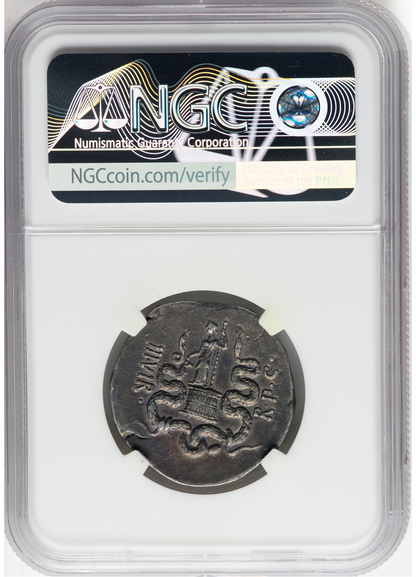 39BC Marc Antony Cistophorus Ancient Roman Republic NGC Ch VF