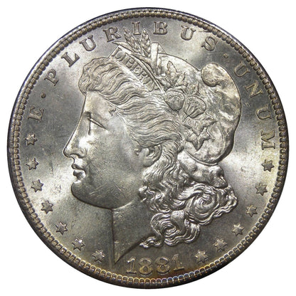 1881-S U.S. Morgan Silver Dollar, PCGS MS-65