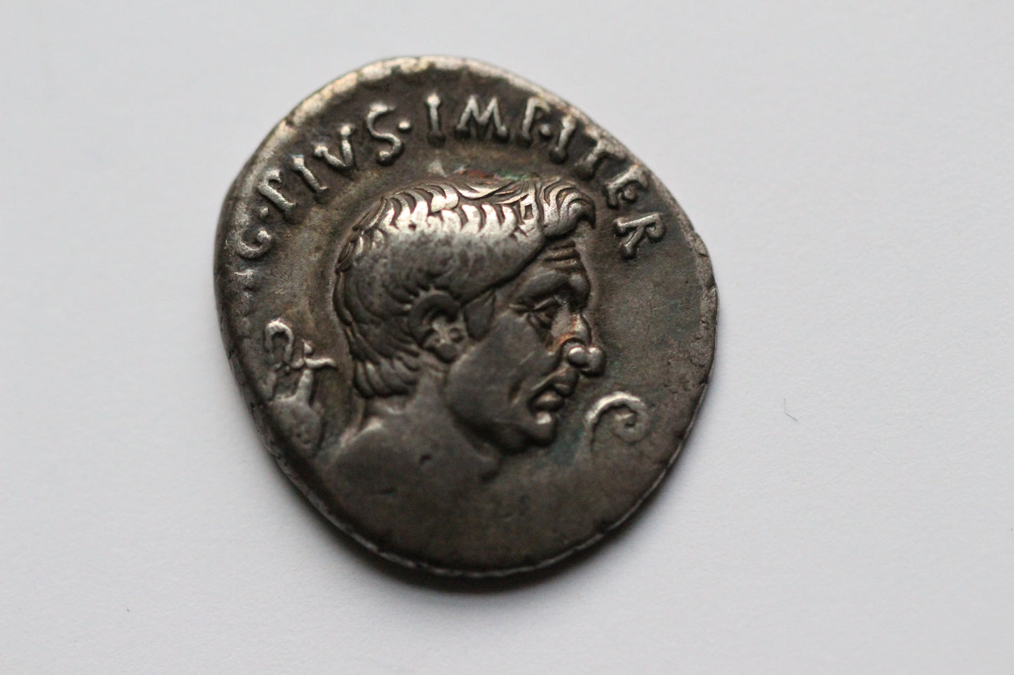 Sextus Pompey Ancient Roman Silver Denarius Coin, 40 BC, Roman Civil Wars, Roman Republic