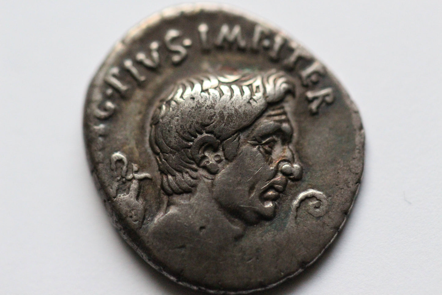 Sextus Pompey Ancient Roman Silver Denarius Coin, 40 BC, Roman Civil Wars, Roman Republic
