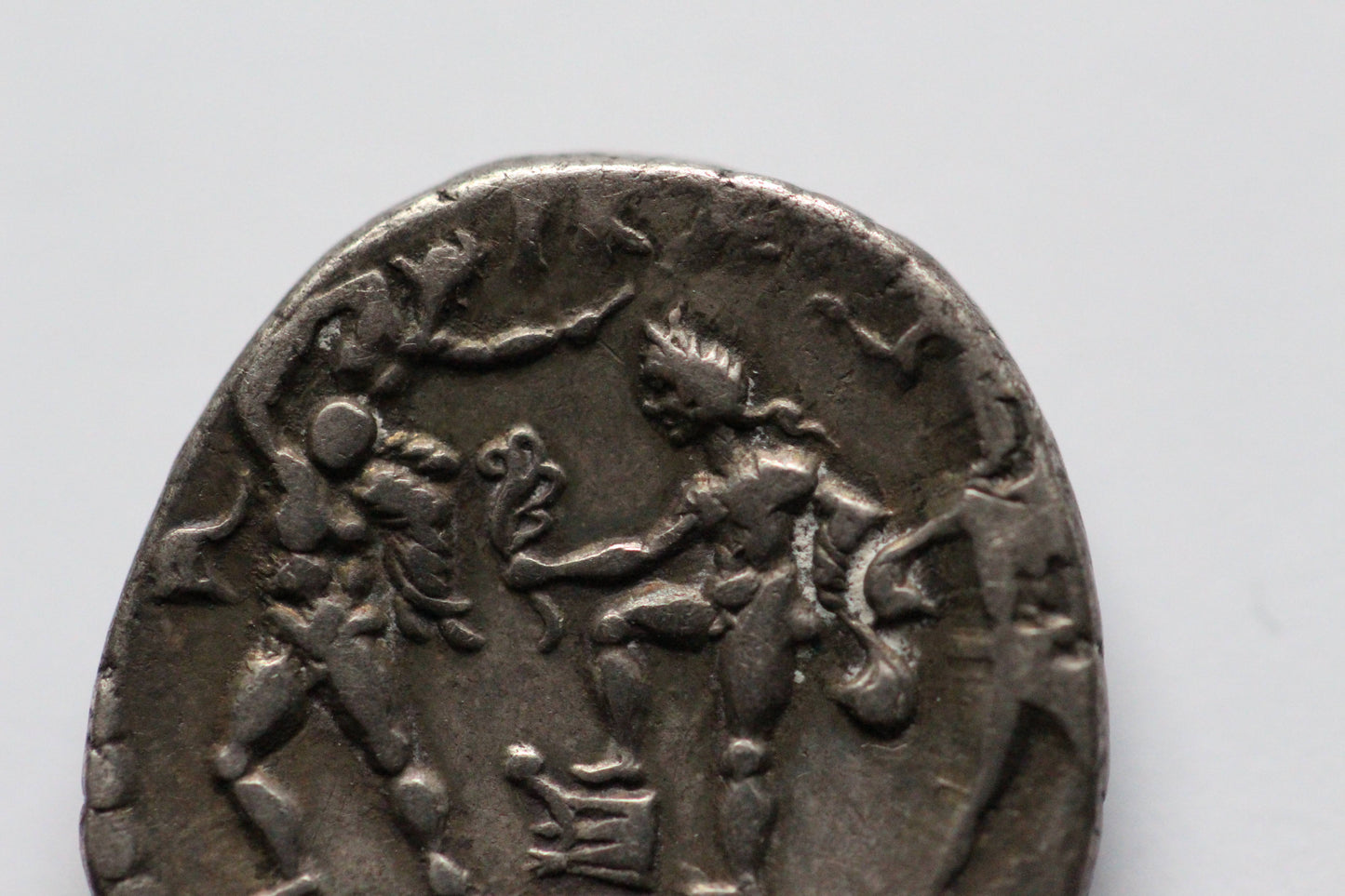 Sextus Pompey Ancient Roman Silver Denarius Coin, 40 BC, Roman Civil Wars, Roman Republic
