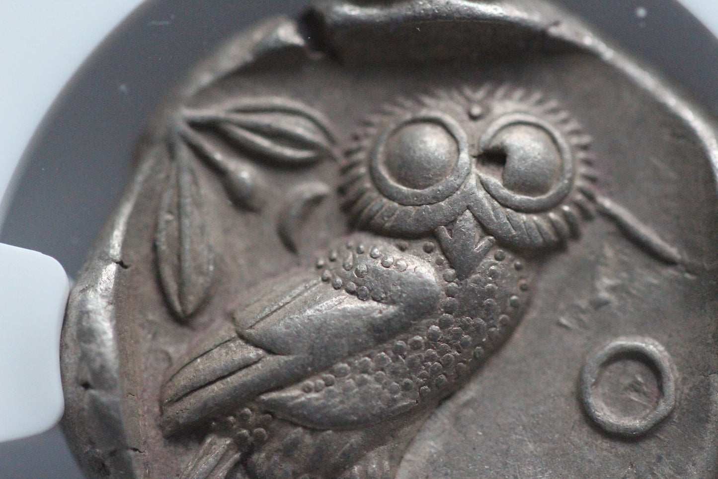 440 B.C. Ancient Greek Silver Tetradrachm Coin of Athens, Athenian Owl Design, NGC Choice XF