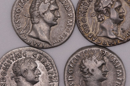 Emperor Domitian Ancient Roman Silver Denarius Coin | Very Fine Condition | 1900+ Yrs Old