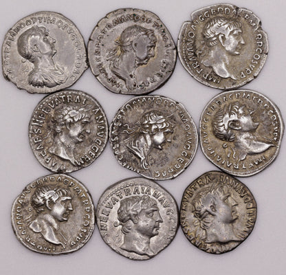 Emperor Trajan Ancient Roman Silver Denarius Coin | Very Fine Condition | 1900+ Yrs Old