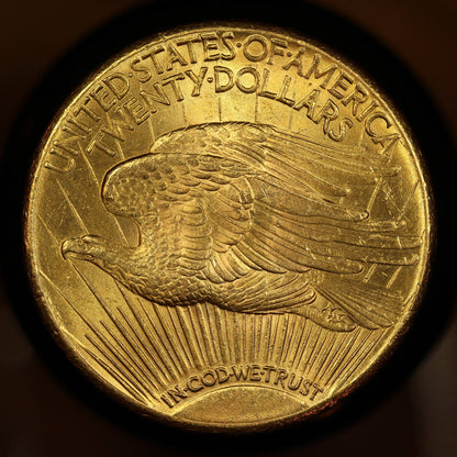 1927 U.S. Gold Double Eagle Coin, Saint-Gaudens Design, Mint State Condition, Philadelphia Mint