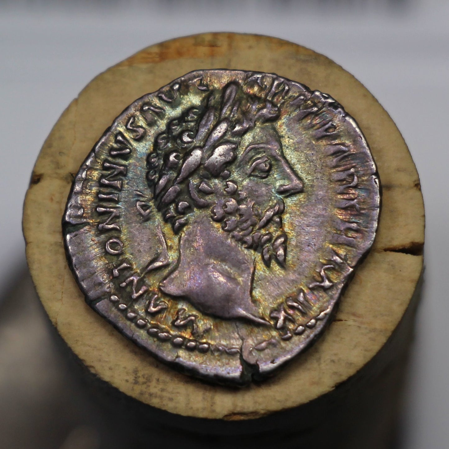 165 A.D. Roman Empire Silver Denarius, Emperor Marcus Aurelius
