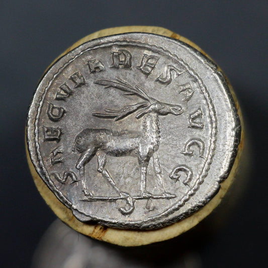 248 A.D. Roman Empire Silver Denarius, Emperor Philip I