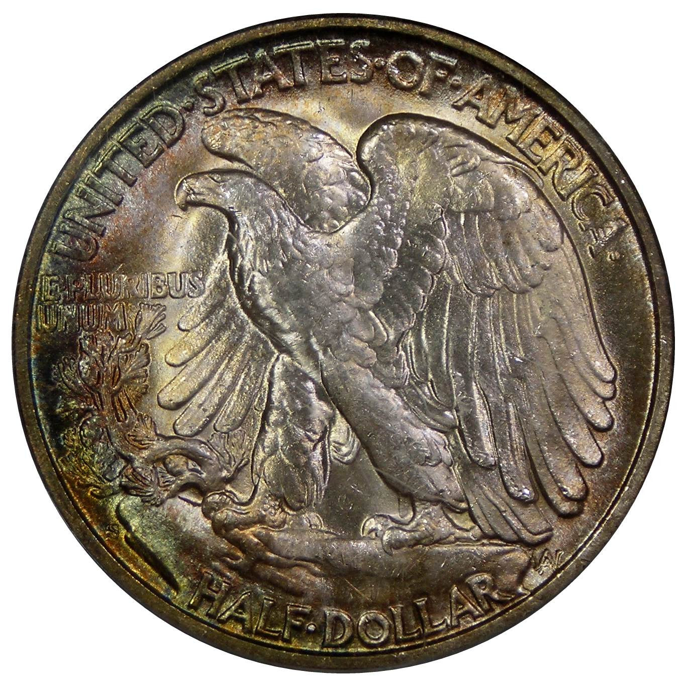 1946-S Walking Liberty Silver Half Dollar, PCGS MS-65